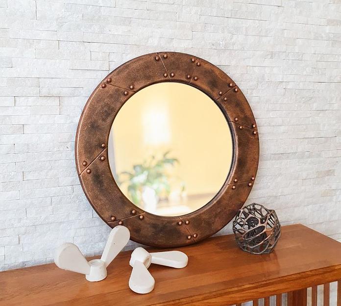 Круглое зеркало в раме Прибой фото 1