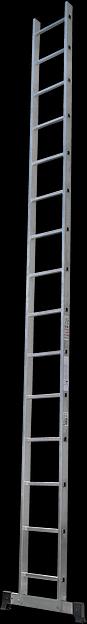 Лестница алюминиевая приставная NV 1210 на 15 ступеней ОПТ фото 1