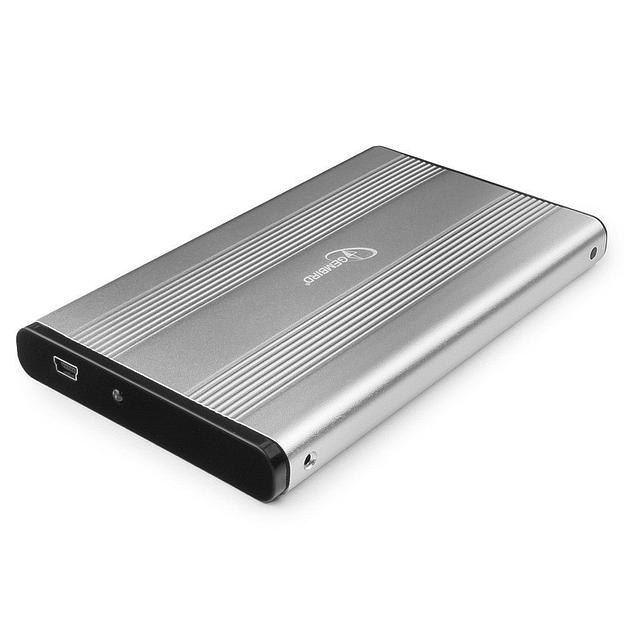 Внешний корпус 2.5" Gembird EE2-U2S-5-S, серебро, USB 2.0, SATA, металл Gembird {100} фото 1