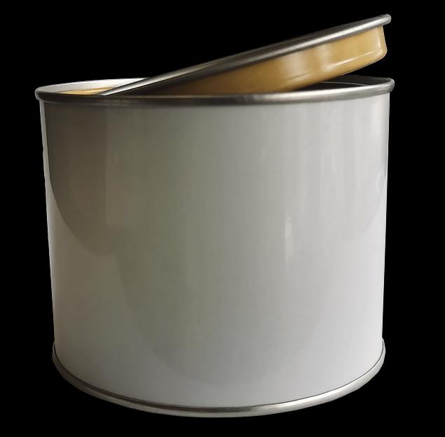 Металлическая банка 0,5 литра с крышкой и внутренним покрытием фото 2