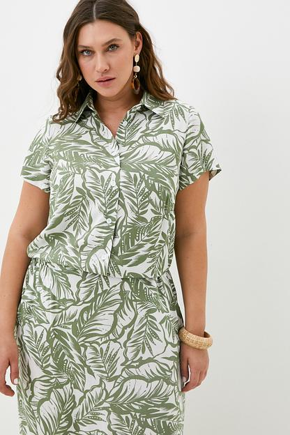 Платье Salma/оливковый принт фото 2