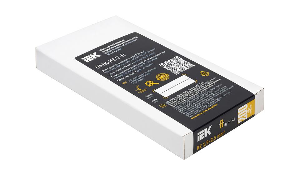 Маркер открытого типа KE 1,5-2,5мм2 символ 'R' (200шт/упак) IEK фото 2