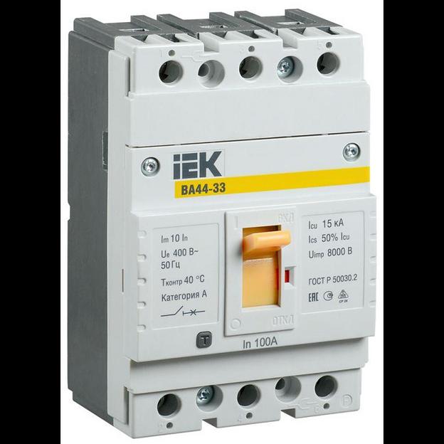 Iek SVA4410-3-0100 Авт. выкл. ВА44 33 3Р 100A 15кА фото 1