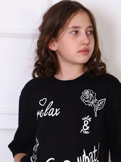 Футболка «Релакс» чёрная опт фото 2