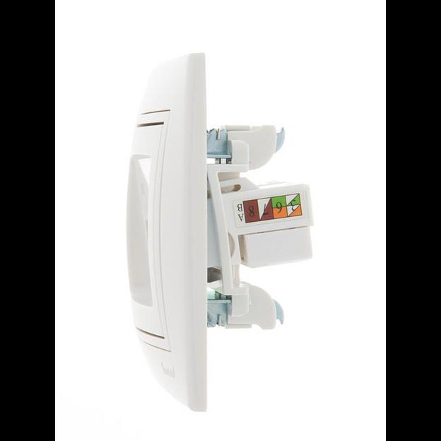 Розетка компьютерная 2-м СП Mira RJ45 бел./бел. LEZARD 701-0202-141 фото 3