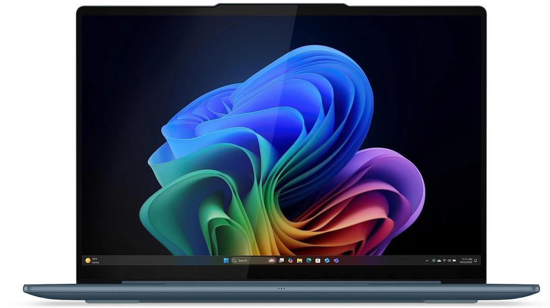 Ноутбук Lenovo Yoga Slim7 14AKP10 Ryzen AI 5 340 16Gb SSD1Tb AMD Radeon 840M 14" OLED 2.8K (2880x1800) Windows 11 Home turquoise WiFi BT Cam (83JY0009RK) фото 2