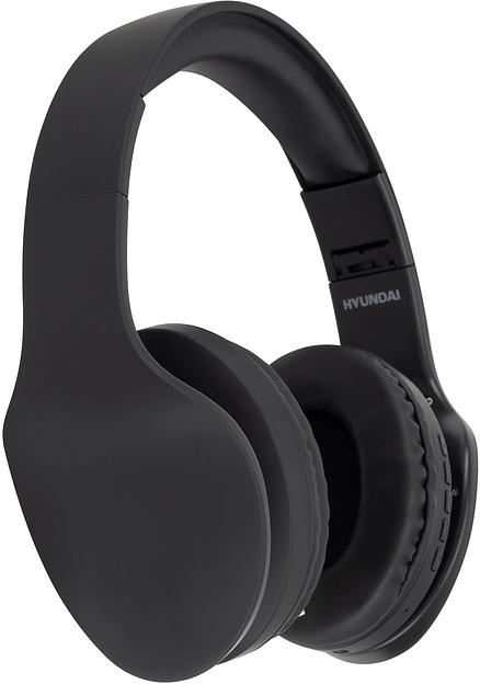 Гарнитура накладные Hyundai H-HP104 черный беспроводные bluetooth оголовье фото 4