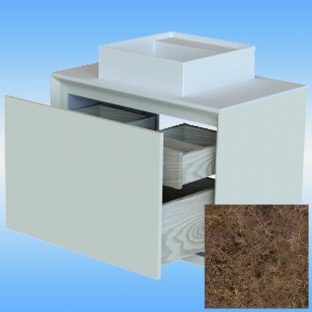 Шкаф подвесной Astra-Form ФРЕЙМ 80-2 ED с накладной раковиной, 2 ящика 800х568х500 фото 1