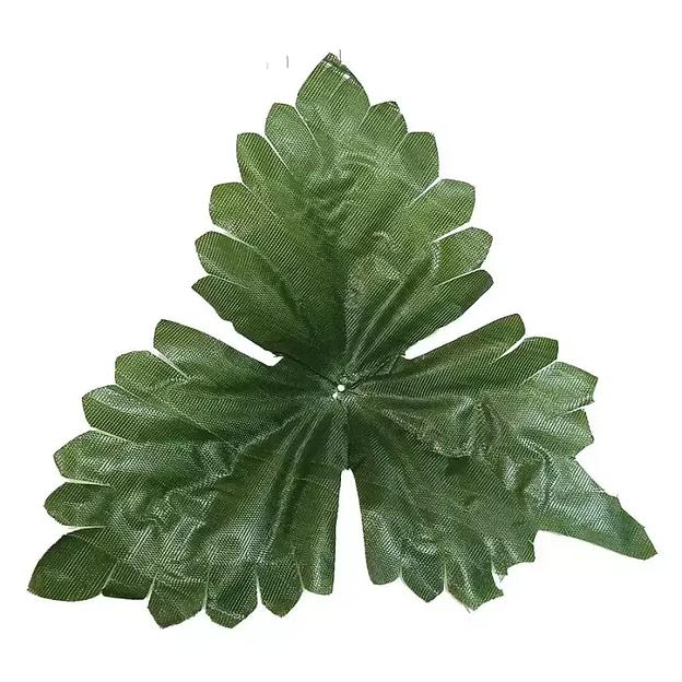 Лист не собран тройной 5 волн тёмный LV-015 16см (850 шт/кг) фото 1