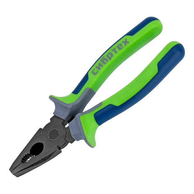 Плоскогубцы комбинированные, 200 мм, фосфатирование, трехкомпонентные рукоятки фото 2