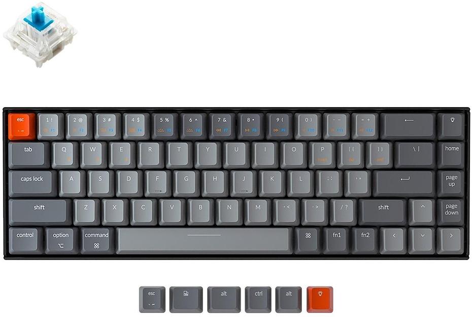 Клавиатура Keychron K6 68 Key Gateron  White LED Blue фото 1