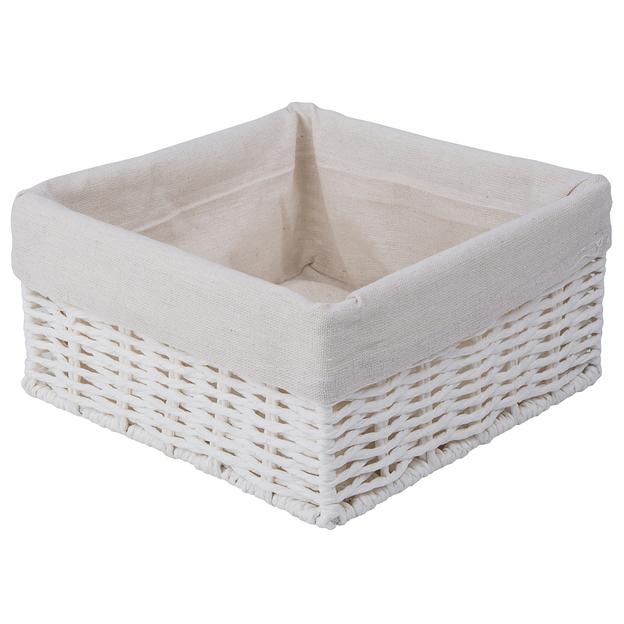 Корзина стеллажная "Paper", Д200 Ш200 В100, белый фото 1