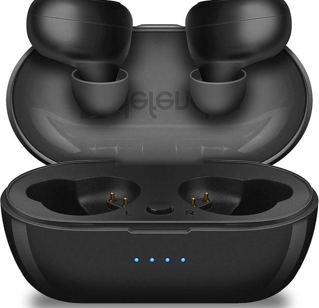 Гарнитура вкладыши Defender Twins 638 черный беспроводные bluetooth в ушной раковине (63638) фото 2