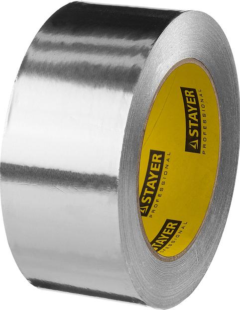 STAYER ProTape 50 мм, 50 м, до 120 °С, самоклеящаяся алюминиевая лента, Professional (12268-50-50) фото 1