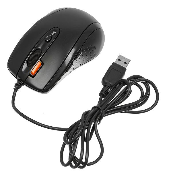 Мышь A4Tech V-Track Padless N-70FX черный оптическая (1600dpi) USB (7but) фото 6