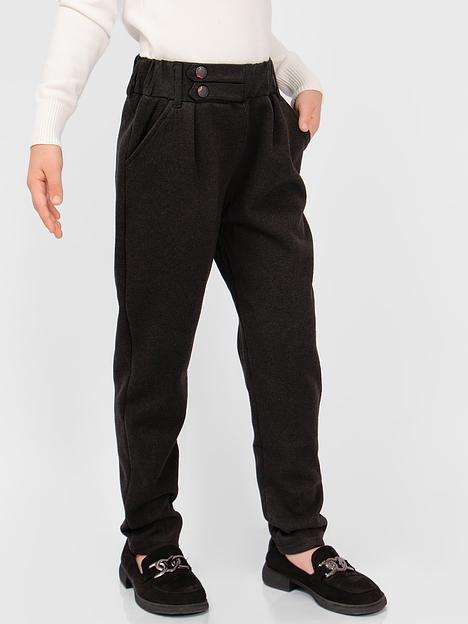 Брюки для девочки Соль&Перец тёмно-серый, арт.SP24125 ОПТ фото 3