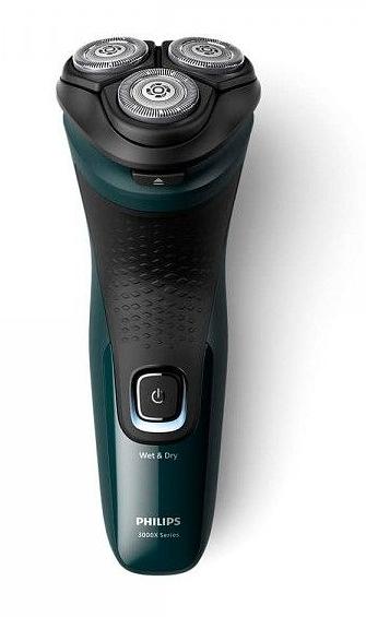 Бритва роторная Philips X3002/00 реж.эл.:3 питан.:аккум. зеленый фото 1