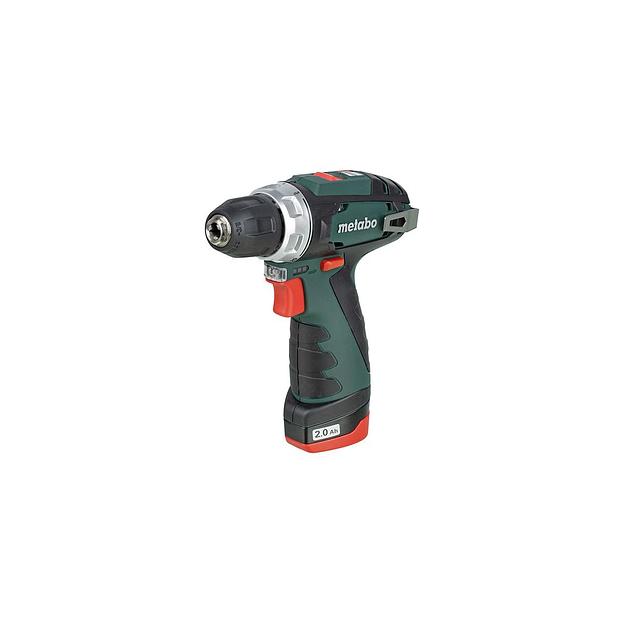 Дрель-шуруповерт METABO PowerMaxx BS, 2Ач, с двумя аккумуляторами [600984000] фото 1