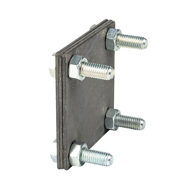 Зажим полоса 40 - полоса 40 (3 пластины 70х70мм) HZ PROxima фото 2