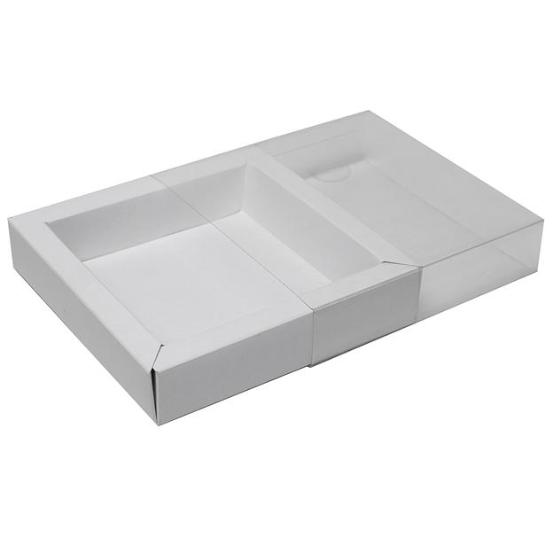 Коробка для конфет с крышкой ПЭТ 15х15х3 см фото 1