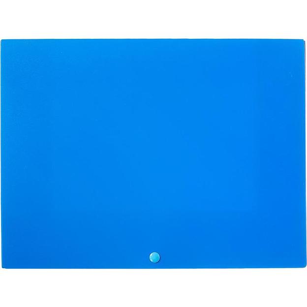 Папка-конверт на кнопке Attache А4 синяя 500 мкм, опт фото 2
