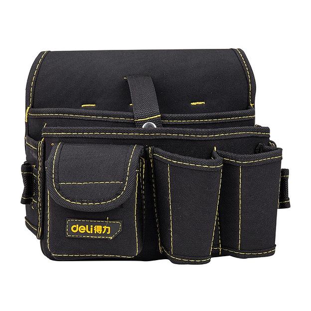 Ящики, сумки для инструментов Deli Поясная сумка монтажника Deli DL-P5 270 x 190 x 140мм, 7 карманов, ткань Оксфорд 600D фото 1