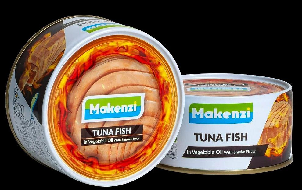 Тунец в растительном масле с дымком Makenzi ж/б с ключом, 180 г ОПТ фото 6