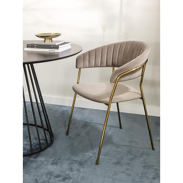 Стул Stefany, велюр, серый фото 10