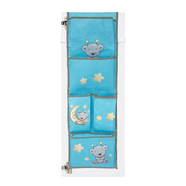 Органайзер подвесной "Мишка", Д240 Ш940, голубой фото 1