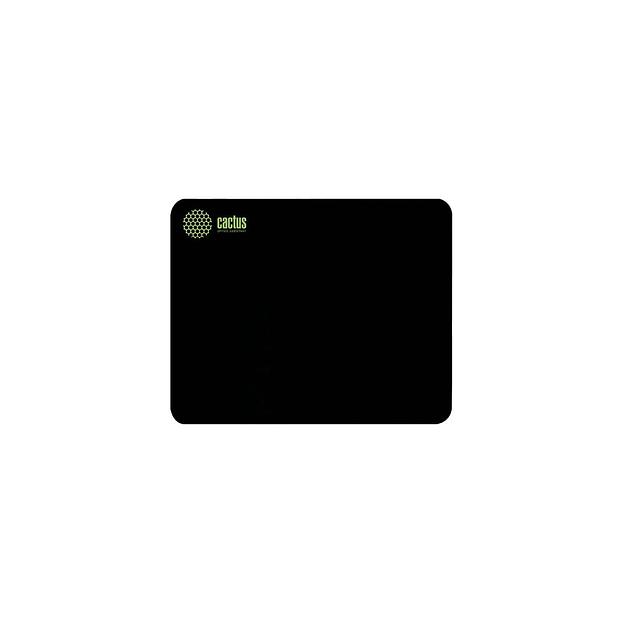 Коврик для мыши Cactus Black черный, ткань, 300х250х2мм [cs-mpc-p01m] фото 1