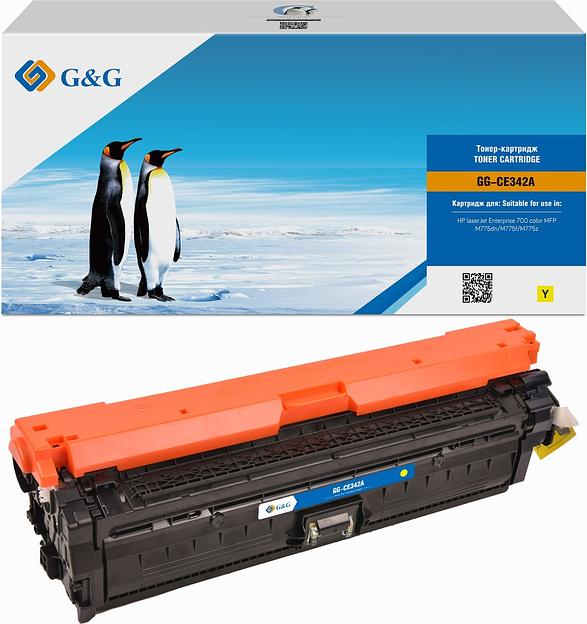 Картридж лазерный G&G GG-CE342A желтый (15000стр.) для HP CLJ M775 фото 1