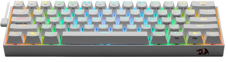 Redragon Беспроводная клавиатура Draconic RU,RGB, bluetooth 5.0, White [77810] фото 5