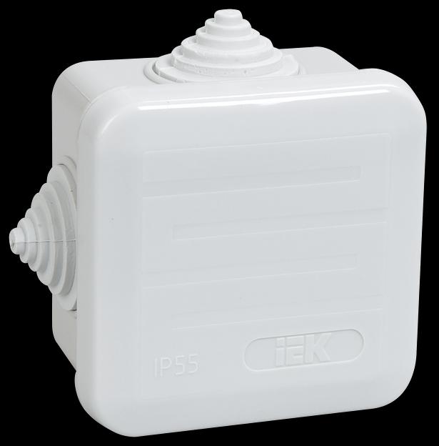 Коробка распределительная  КМ41236 70х70х40мм IP44 для наружного монтажа фото 1