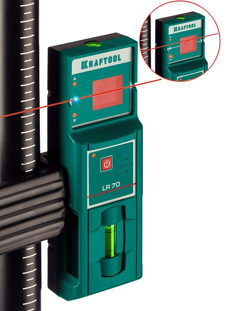 KRAFTOOL LR 70, детектор для линейного нивелира (34607) фото 3
