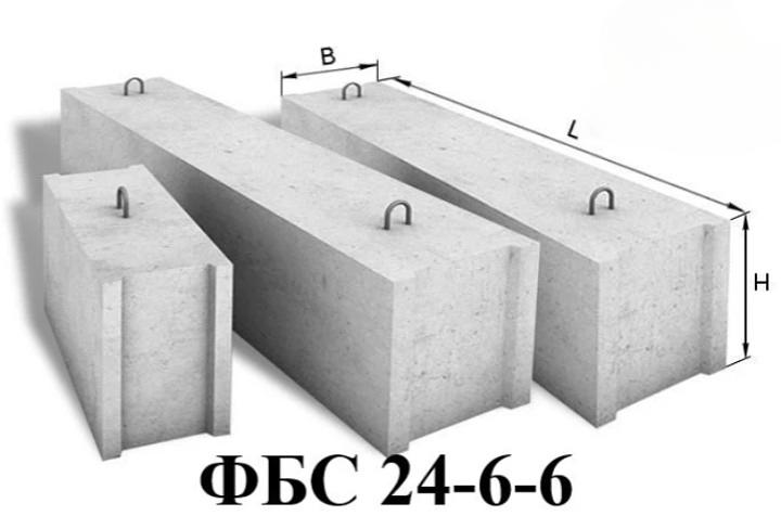 Фундаментный блок сплошной ФБС 24-6-6 фото 1
