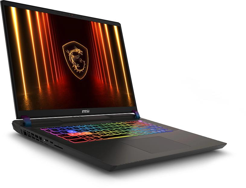 Ноутбук без сумки MSI Vector 17 HX A2XWJG Ultra9 275HX 17" 16:10 QHD+(2560 x 1600)240Hz DDR5 32GB (16GB*2),1TB SSD, NV RTX 5090 (24GB GDDR7),90Whr,3kg,1y,Dos,Gray фото 3