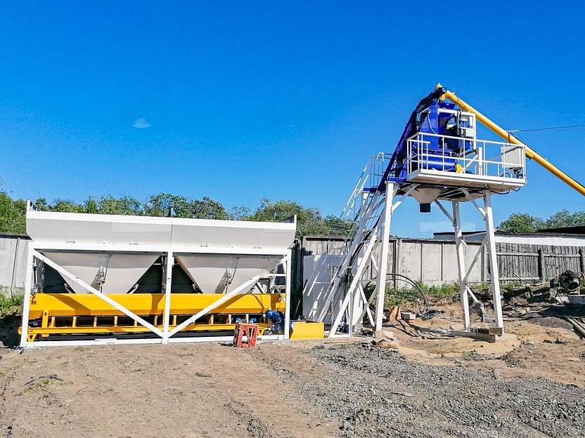 Бетонный завод СКИП-45 фото 2