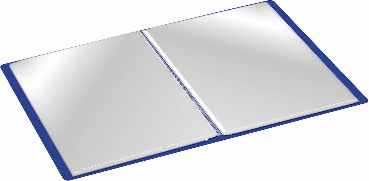 Папка с 80 прозр.вклад. Silwerhof Eco SE-V80BLU A4 пластик 0.7мм синий фото 4