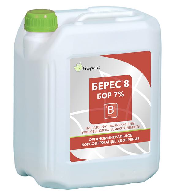Удобрение «Берес-8» гумат с микроэлементами универсальный с бором 7% 1 л, опт фото 1