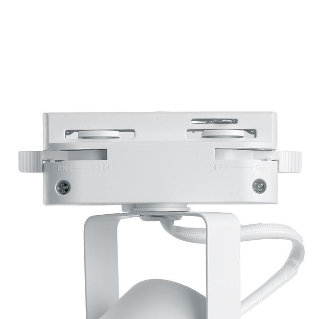 Светильник трековый на шинопровод ДПО GU10 без лампы белый фото 4