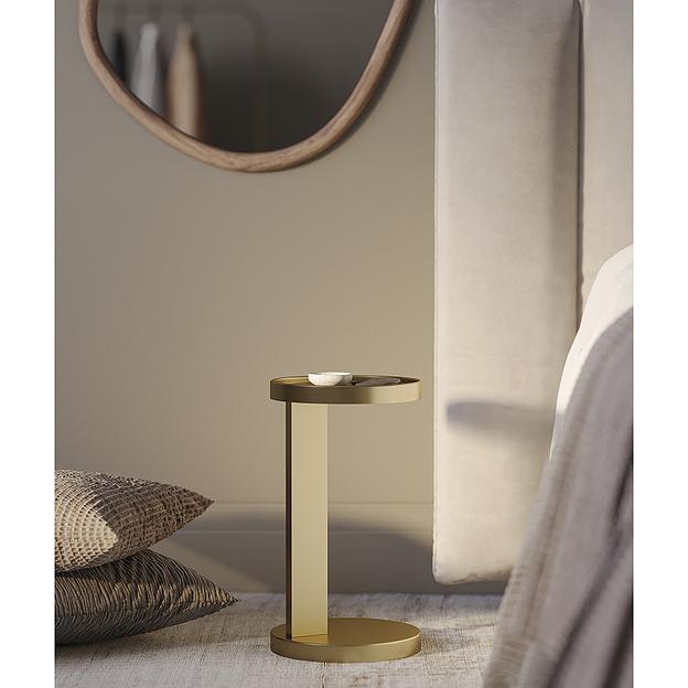 Столик приставной Yanis, Ø25,5 см, золотой фото 2