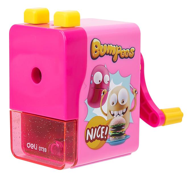 Точилка для карандашей механическая Deli E0739 1 отверстие пластик ассорти фото 3