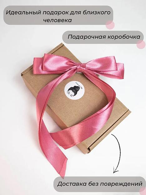 Заколка для волос «Бантик» Casanda Hey тёмно-розовая, опт фото 6