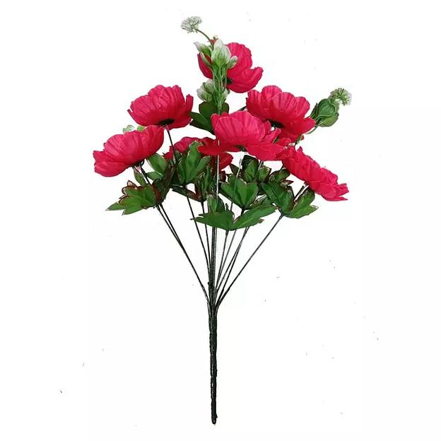 Букет пионов 7 голов с зеленью 44см 425-725 фото 5