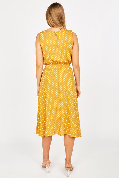 Платье Julia/горчичный горох фото 6