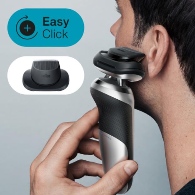 Бритва сетчатая Braun Series 7 71-S4200cs реж.эл.:3 питан.:аккум. черный/серебристый фото 5