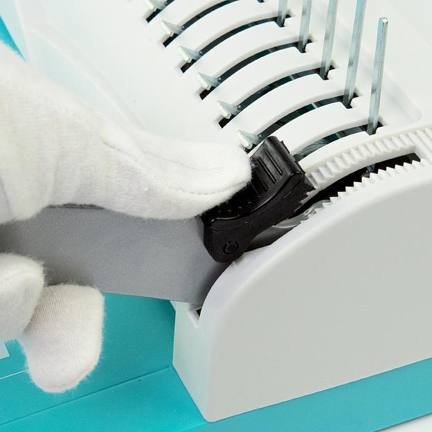 Переплетчик ГЕЛЕОС БП-13+ бирюзово-белый на пластиковую пружину Гелеос БП-13+ бирюзово-белый (БП13пбб) фото 4