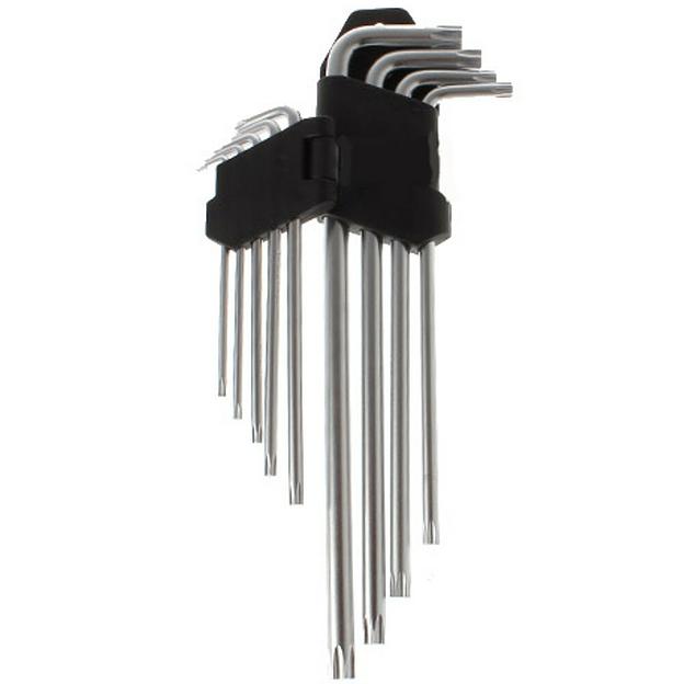 Набор Длинных Г-Образных Ключей TORX С Отверстием T10-T50 9 Шт FT-007 фото 1