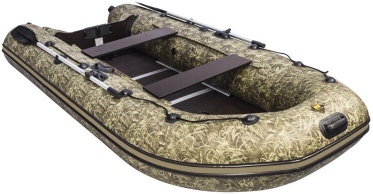 Лодка Ривьера 3400 СК Компакт, 3400*1600*460 мм., цвет: камуфляж камыш фото 2