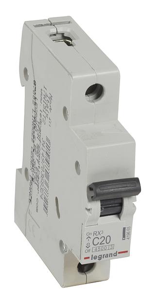 Выключатель автоматический Legrand RX3 419665 20A тип C 4.5kA 1П 230В 1мод фото 1